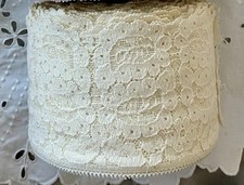 Vintage French Dolls Peach OR Off White LACE Roll unused 10.5 oz 3” deep Choose