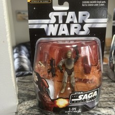 STAR WARS Saga Collection C-3PO w BATTLE DROID HEAD Figure Unopened