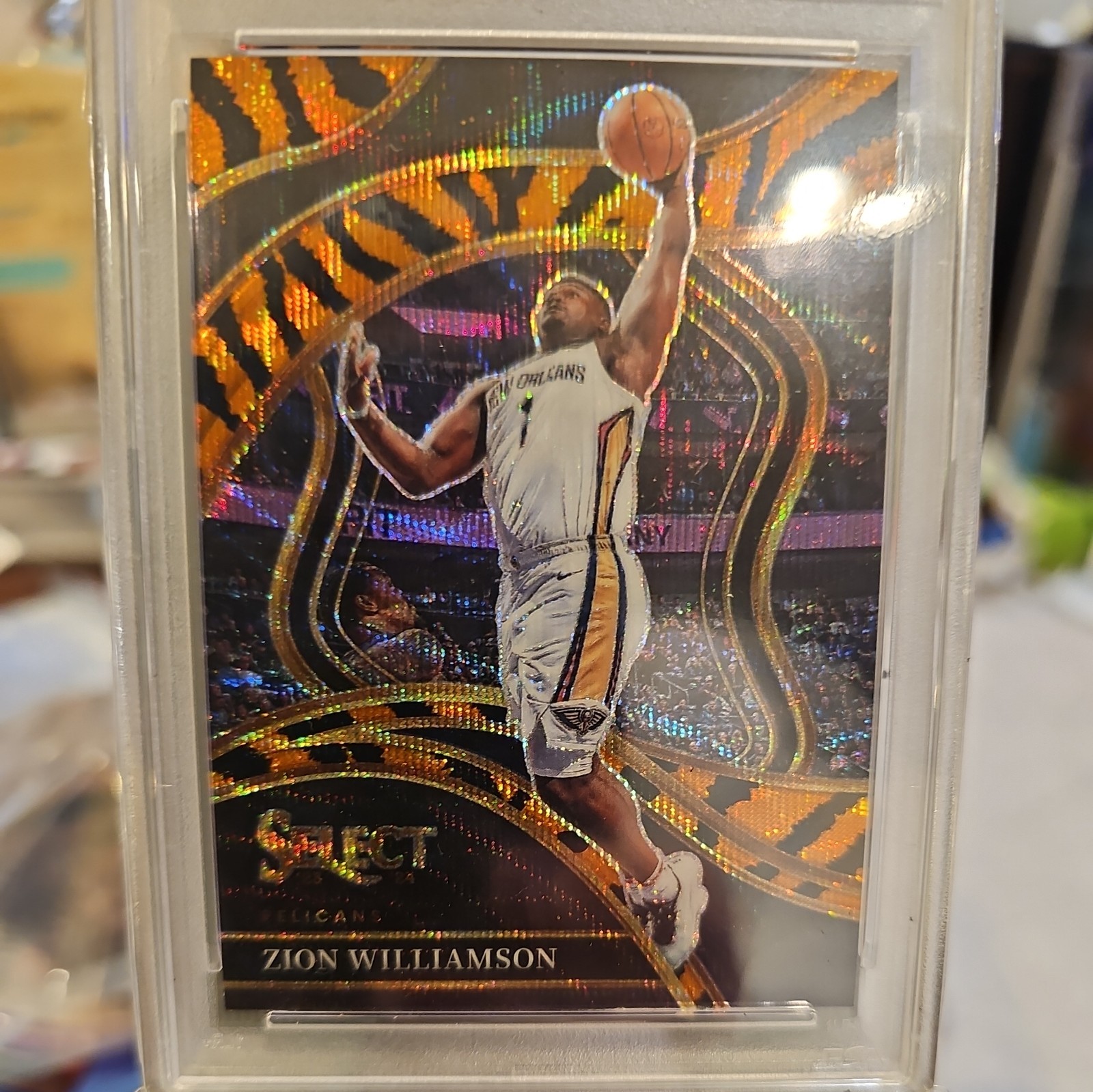 2023 Zion Williamson Panini Select Courtside Tiger Prizm PSA 10 Pop 4 SSP Rare