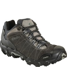 Oboz Footwear Men's Bridger Low Waterproof Hicking Shoes in Dark Shadow