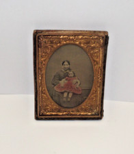 Old Antique Daguerreotype Tin Type Mother & Child Photo SEE No-Reserve