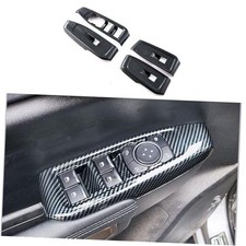4pcs Front Rear Window Lift Trim Switch Button Panel Covers, Window Car