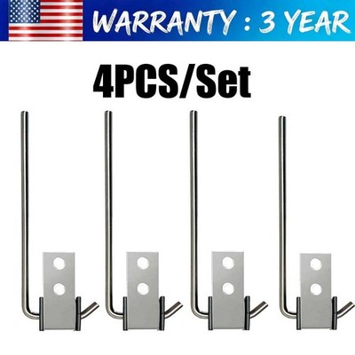 4PACK Universal Custom Exhaust Hanger - 45 Bend - 3/8'' 10 Inch