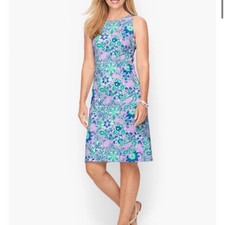 Talbots Effortless Jersey Floral Shift Dress