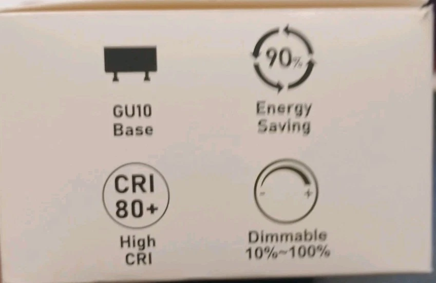 EVELOR GU10 LED Bulb Daylight (5000K) Dimmable 6 Pack 6W (40W) New - Image 3 of 4