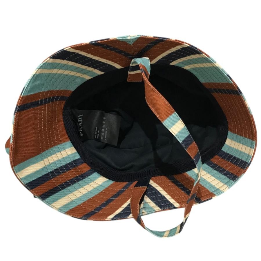 PRADA Hat Solid Classic 22.0in Size 7 Fabric Brow… - image 6