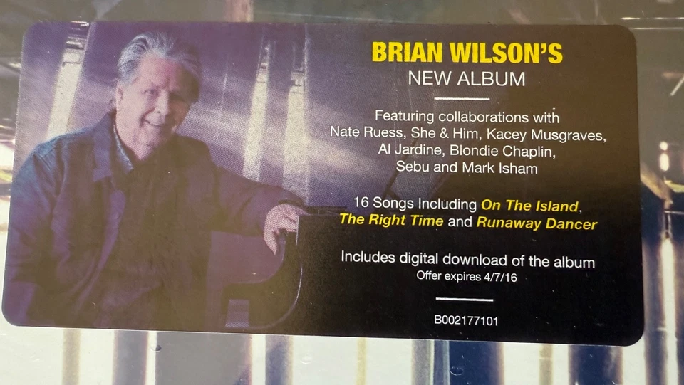 Brian Wilson "No Pier Pressure" LP Signed/New/Sealed Beach Boys - Image 2 of 4