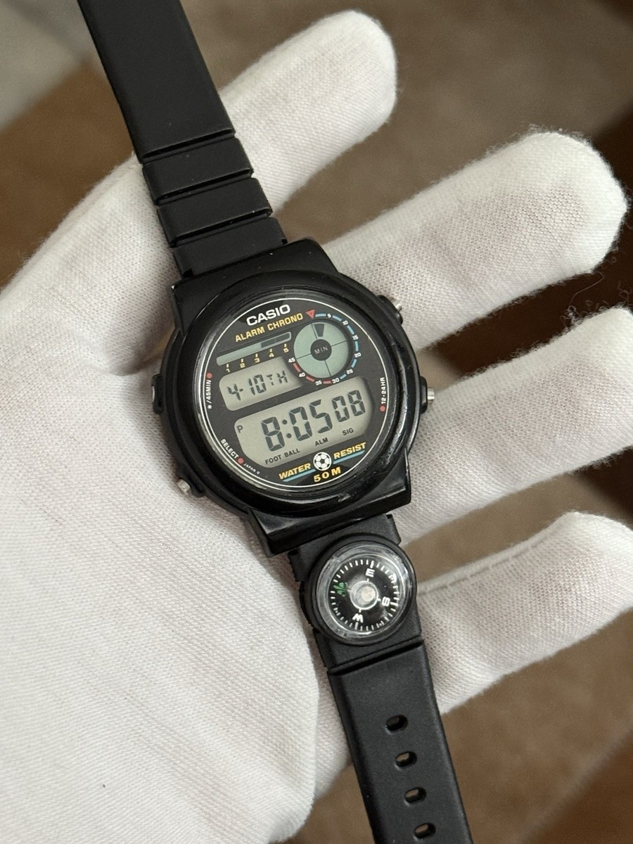 Casio Trw-10 Module 834 Football Timer Vintage Watch Japan