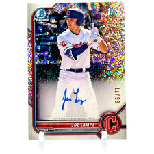 2022 Bowman Draft Chrome Joe Lampe 1st Bowman Auto Sparkle Refractor /71 RC