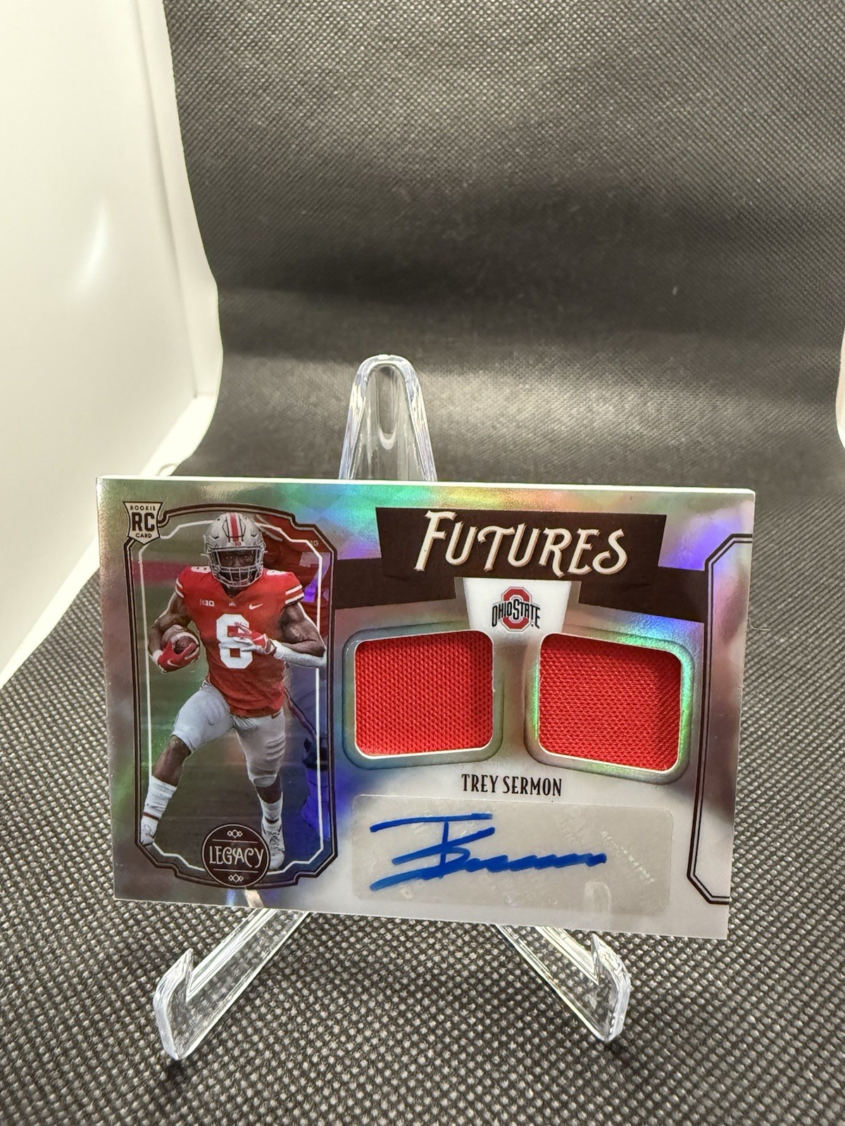 Trey Sermon Panini Legacy Futures Dual Patch Autographs #FDTS Base