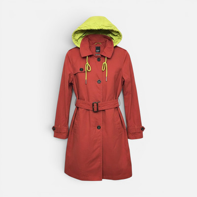 Khujo women's coat between-seasons jacket transition coat model: spring red L