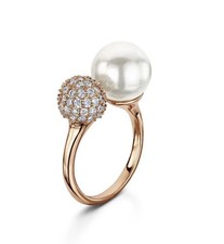 X2 Infinity Dianna Double Ball Ring - Rose Gold (Adjustable UK Size ‘M’ To ‘Q’)