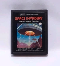 Space Invaders Tele-Games Atari Game Cartridge Untested