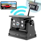 Wireless Solar Magnetic Backup Camera Portable Recorder for Truck Trailer RV CAR