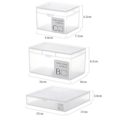 Mini Box Rectangular Box Translucent Box Packing Box Storage Box Jewelry Case