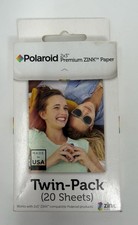 POLAROID PREMIUM ZINK PAPER 2x3  Twin Pack 20 Sheets Sealed