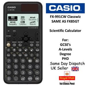 Casio ✅ FX-991CW Calculatrice scientifique avancée A/AS Niveau Maths 540+ Fusils