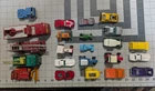 Lot of 22 Vintage Mattel Matchbox Hot Wheels Tootsie Corgi Toy Cars Trucks B6