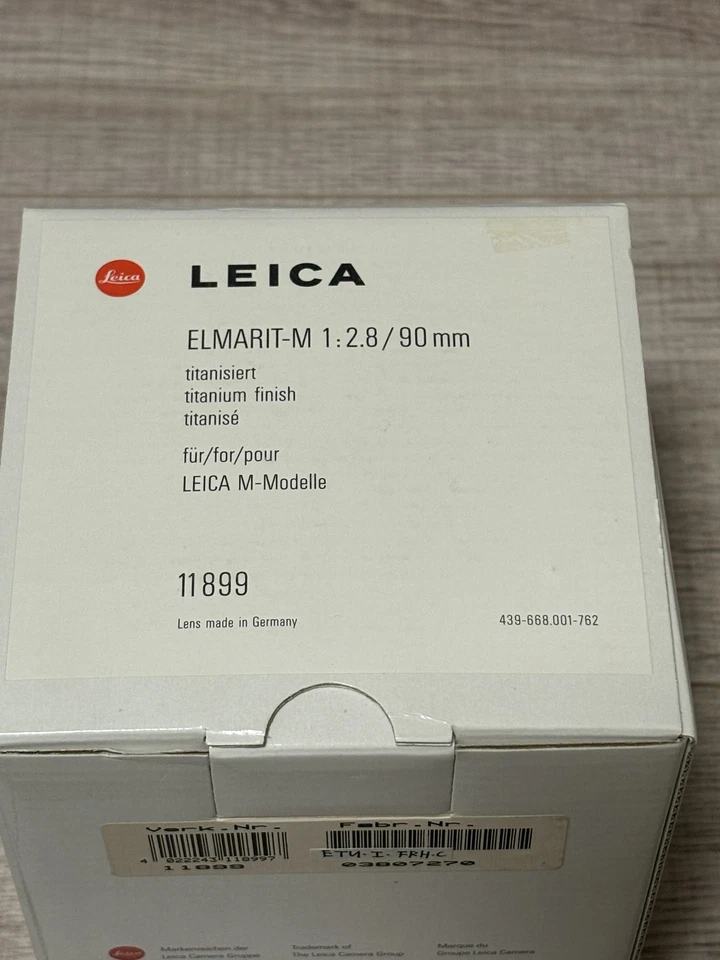 Rare[Brand New in Box] Leica Elmarit M 90mm f/2.8 Titanium E46 From JAPAN - Image 2 of 3