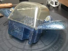 Vintage Tonka Moon Crater Crawler Blue Fenders Cockpit and Canopy Part