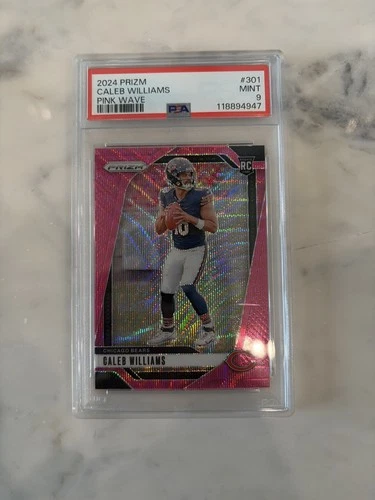 2024 Panini Prizm - Rookies Caleb Williams #301 Pink Wave Prizm (RC)