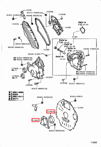 Genuine LandCruiser HZJ81 HZJ80 1HZ Crankshaft Rear Main Oil Seal w Retainer - Picture 10 of 20