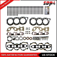 Head Gasket Set Bolts Fits 96-04 For Nissan Quest Xterra 3.3L V6 SOHC 12V VG33E
