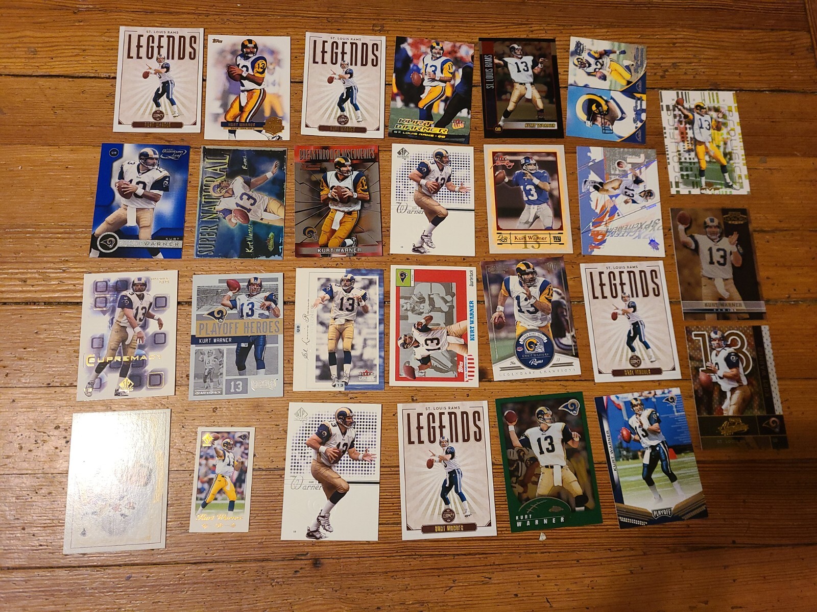 Lot Of 27 Kurt Warner Cards EBay