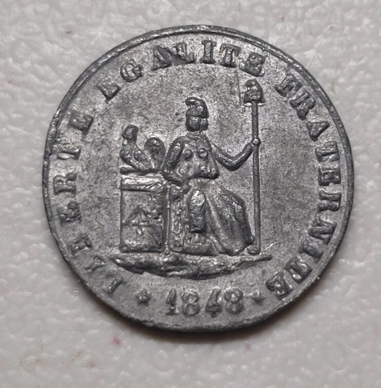 Medalha Nacional de Artilharia da Revolução Francesa da França de 1848 - Imagem 2 de 2