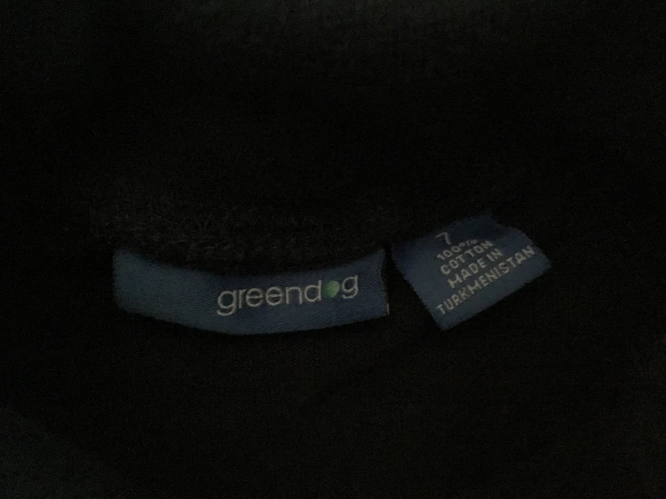 Greendog Nordstrom Size 7 Blue Cotton Turtleneck Long Sleeved Unisex Boy Girl Foto 4 de 4