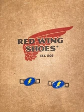 ONE PAIR OF RED WING SHOES STATIC DISSAPATIVE BOOT LACE SHOE KEEPER CHARMS USA