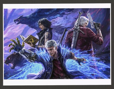 デビルメイクライ アートポスター Amazon｜ゲームポスター デビルメイクライダンテポスター 装飾絵画