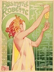 Absinthe Robette Classic 1896 Drinking Art Nouveau Poster Livemont - 20x28