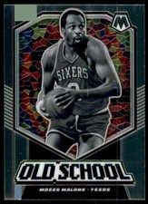 2019-20 Panini Mosaic Old School Moses Malone Philadelphia 76ers #7