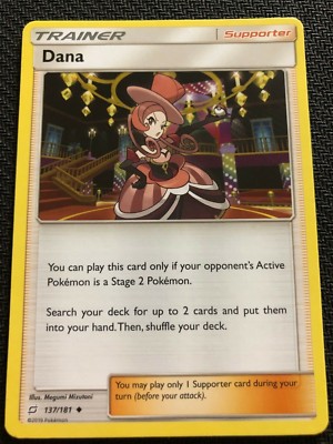 Dana 137//181 SM Team Up REVERSE HOLO Pokemon Card NEAR MINT