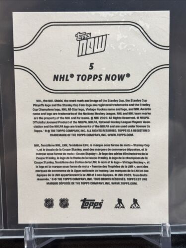 2023-24 Topps Now Connor Bedard NHL Sticker First NHL Goal #5 - Picture 2 of 2