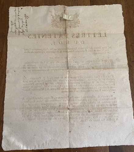 JUIFS. Affiche, Lettres patentes du Roi, Sur un Décret de l'Assemblée nationale, - Bild 5 von 7