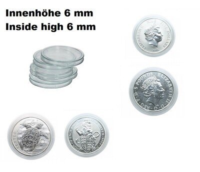 Lindner S2255041P Special Coin Capsules EXTRA High Interior 5.5 mm 41 mm