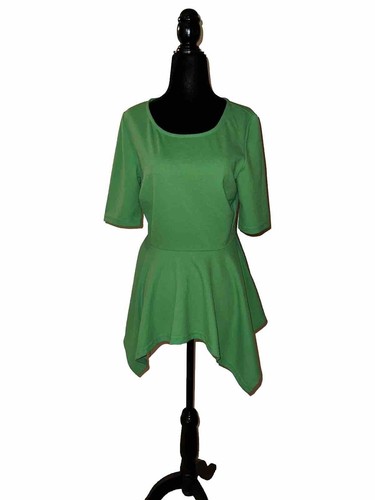 Vestido corto verde manga corta New York & Company para mujer - Imagen 2 de 5