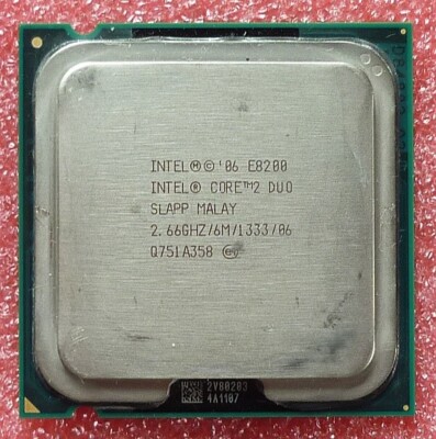 E8200 CPU Core 2 Duo 2x 2,66 GHz Sockel 775 von Intel