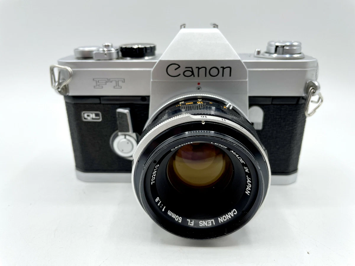 Canon FT QL 35mm Film Camera With 50mm f/1.8 Lens - Very Good