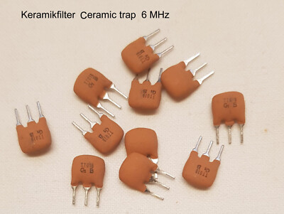 5 St. Kermamik Filter - 6MHz- neu ungebraucht - NOS - Ceramic trap