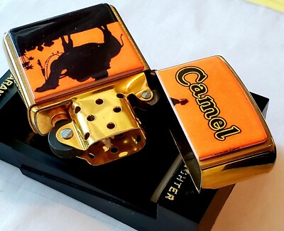 Zippo 1995 CAMEL PROTOTYPE DESERT SUNSET Z 139 Brushed BRASS