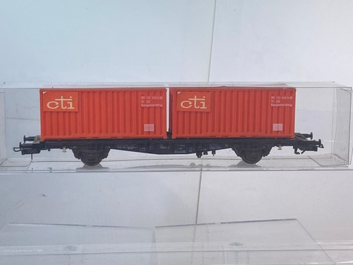 Röwa 5022 2 x 20 ft Rib Side Container "cti" Rarität o. OVP f. Gl-strom analog | Zustand: Gebraucht