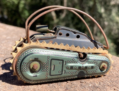 Vintage Gama T56 Tank Tin Wind Up Toy D.B.P. West Germany Tested