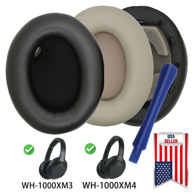 2X Ear Pads Cushions Earpads Cover Replacement For SONY WH-1000XM3 / WH-1000XM4