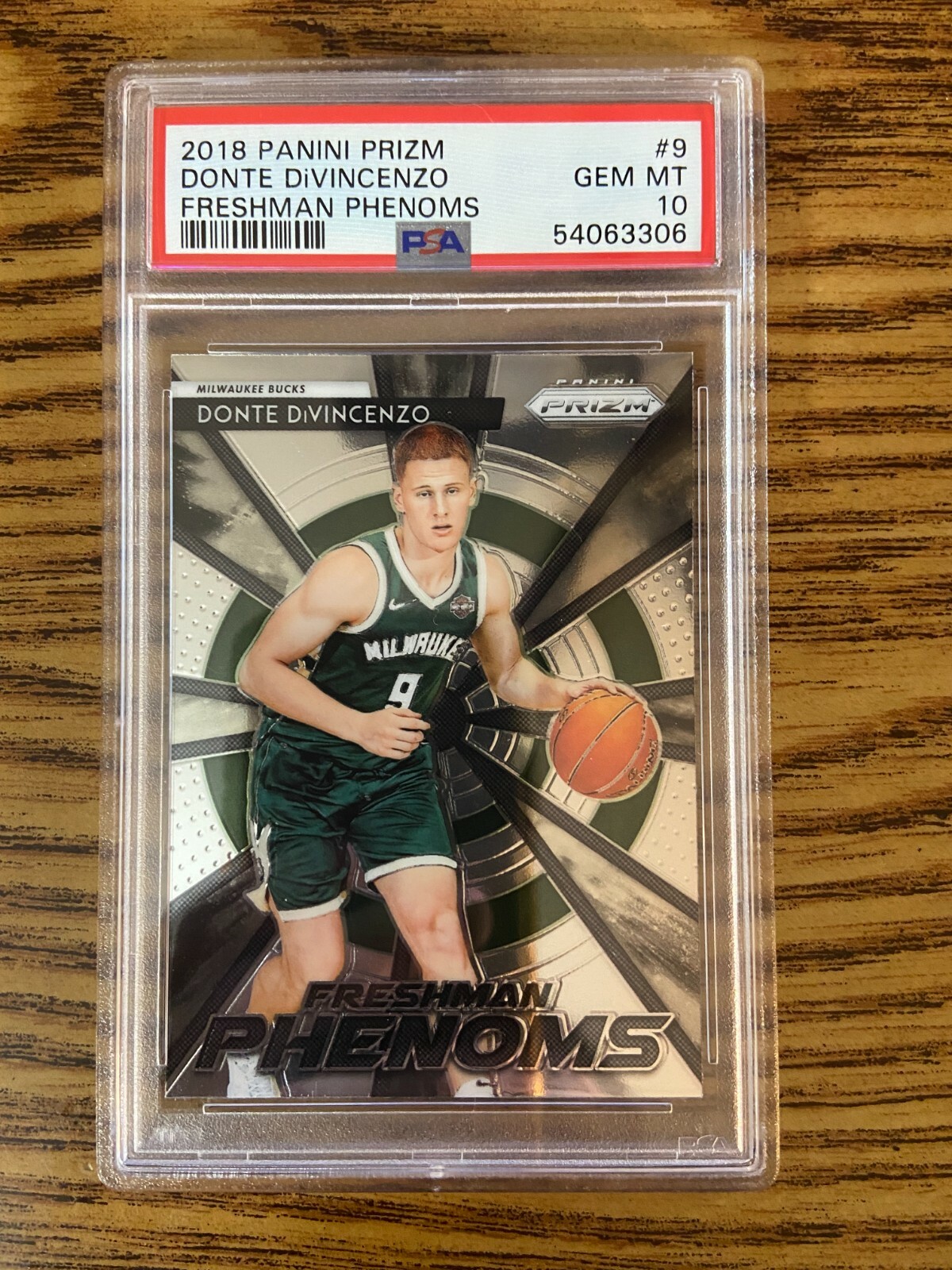 PSA 10 2018 Panini Prizm Donte DiVincenzo Freshman Phenoms #9, Gem Mint