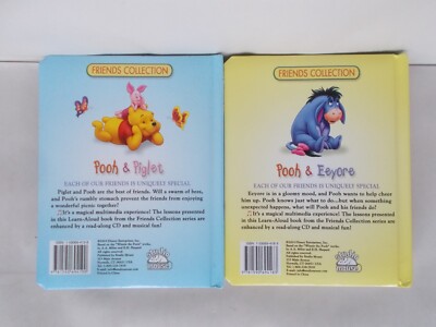 2 DISNEY WINNIE THE POOH LEARN ALOUD BOOK FRIENDS COLLECTION