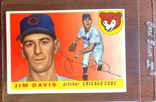 1955 Topps Set Break #68 Jim Davis Baseball Card Ships w/ Card Saver!