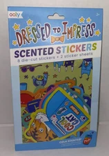 Scented Stickers - Dressed To Impress 8 Die-cut Stickers & 2 Sticker Sheets. New